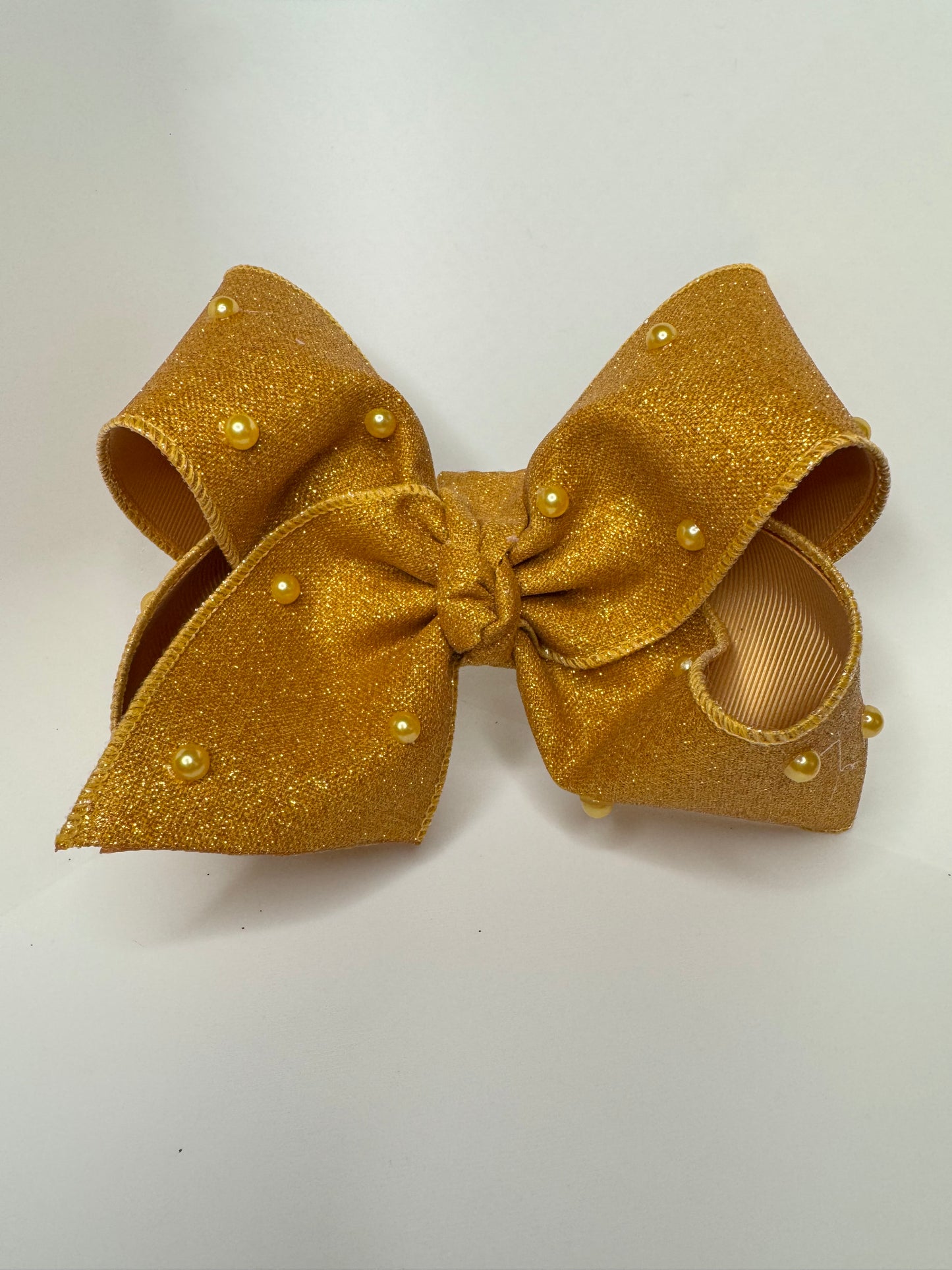 Mustard Yellow With Pearls 5 in