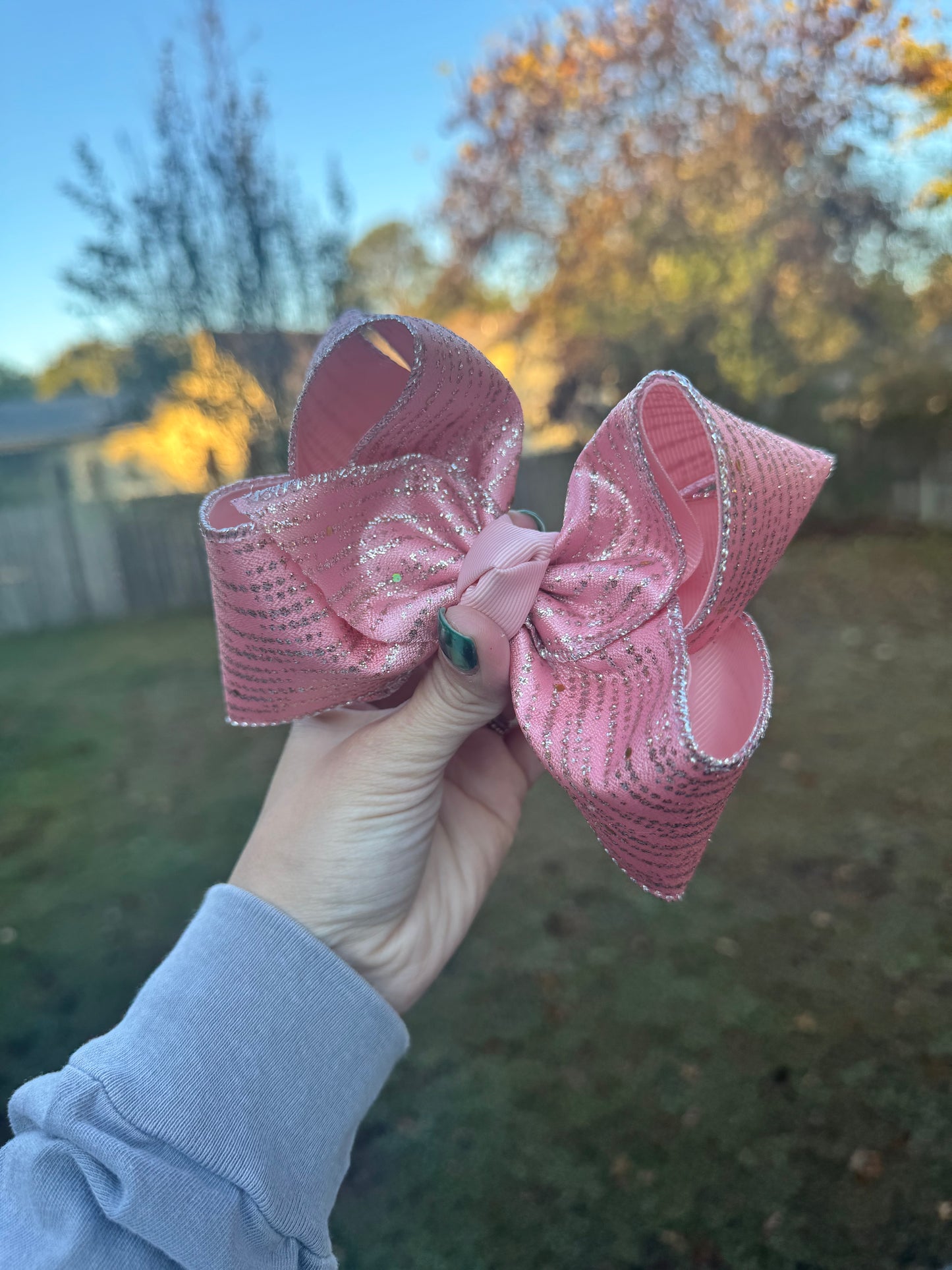 Rosey glitter 5 inch