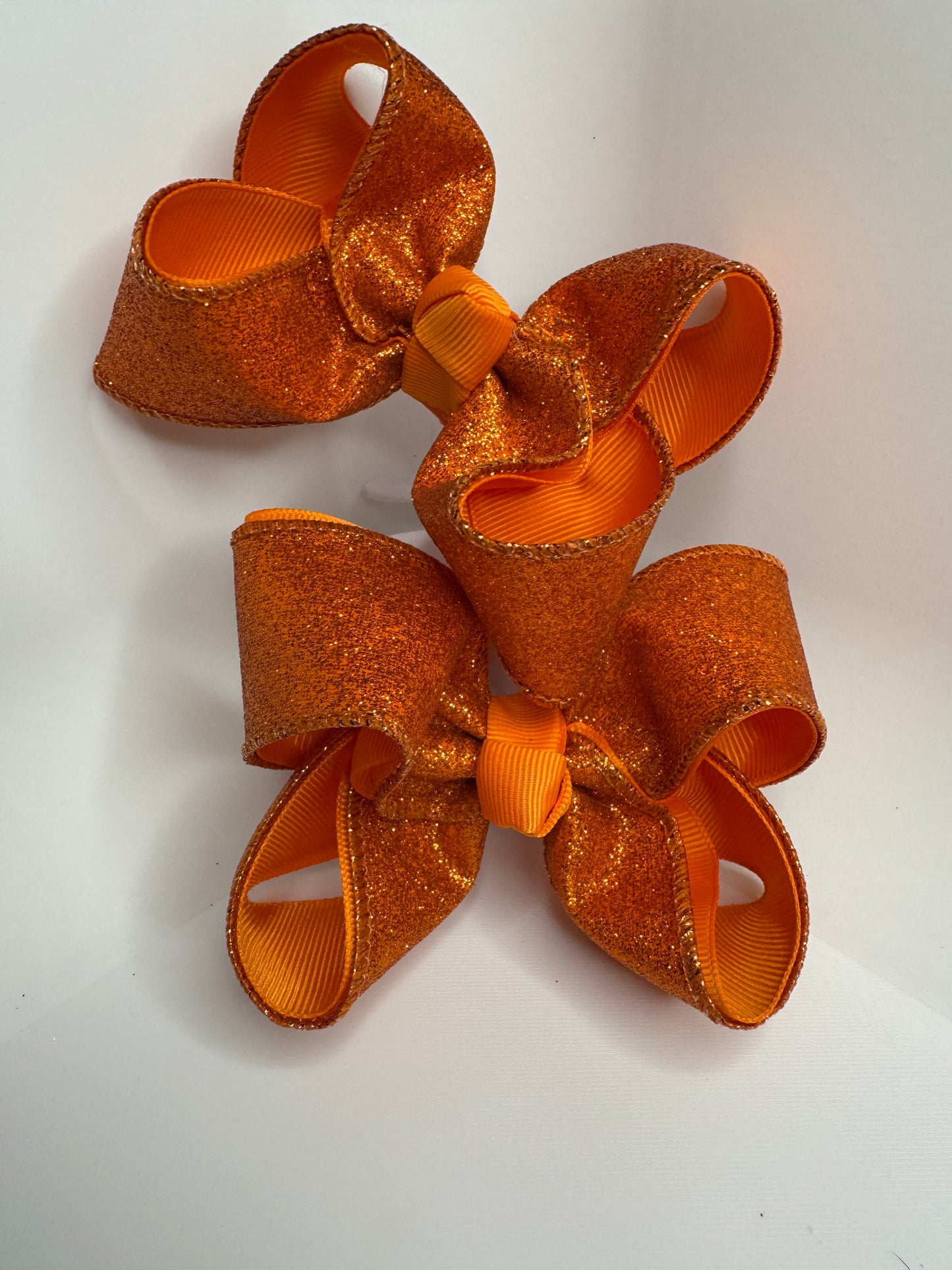 Orange Glitter Piggies