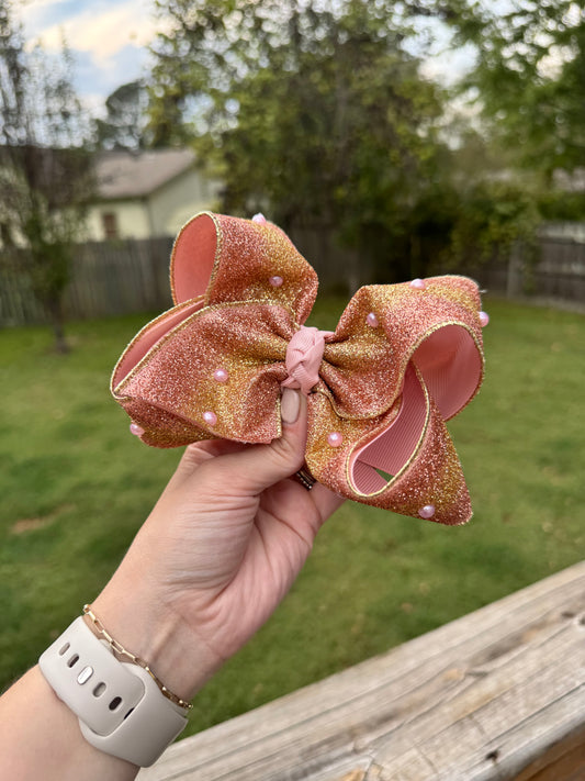 Soft Pink Ombré with Pearls 5 in