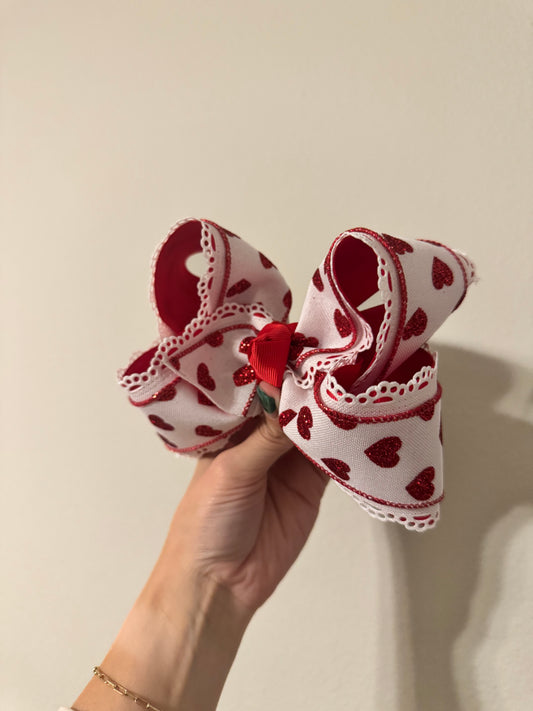 Red Glitter Hearts