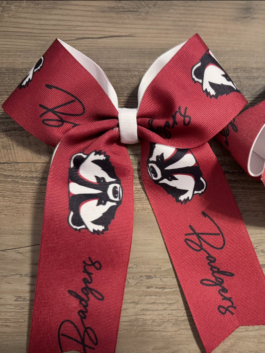 Badger Cheer Style Bow