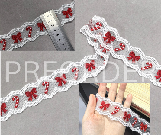CANDY CANE LACE